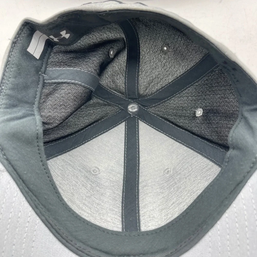 Under Armour UA Pro Fit Mens S/M Gray Stretch Fit Baseball Cap Athletic Hat